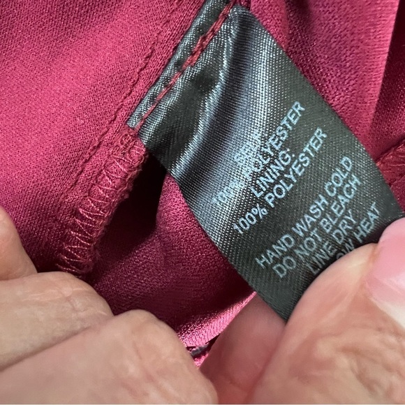 Elegant Lace Burgundy Dress - Picture 7 of 10